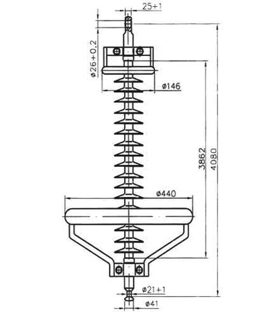  Изолятор линейный полимерный подвесной ЛК 160/500