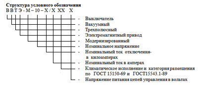 Вакуумный выключатель ВВТЭ-М-10-31,5/1000 УХЛ2, Т3